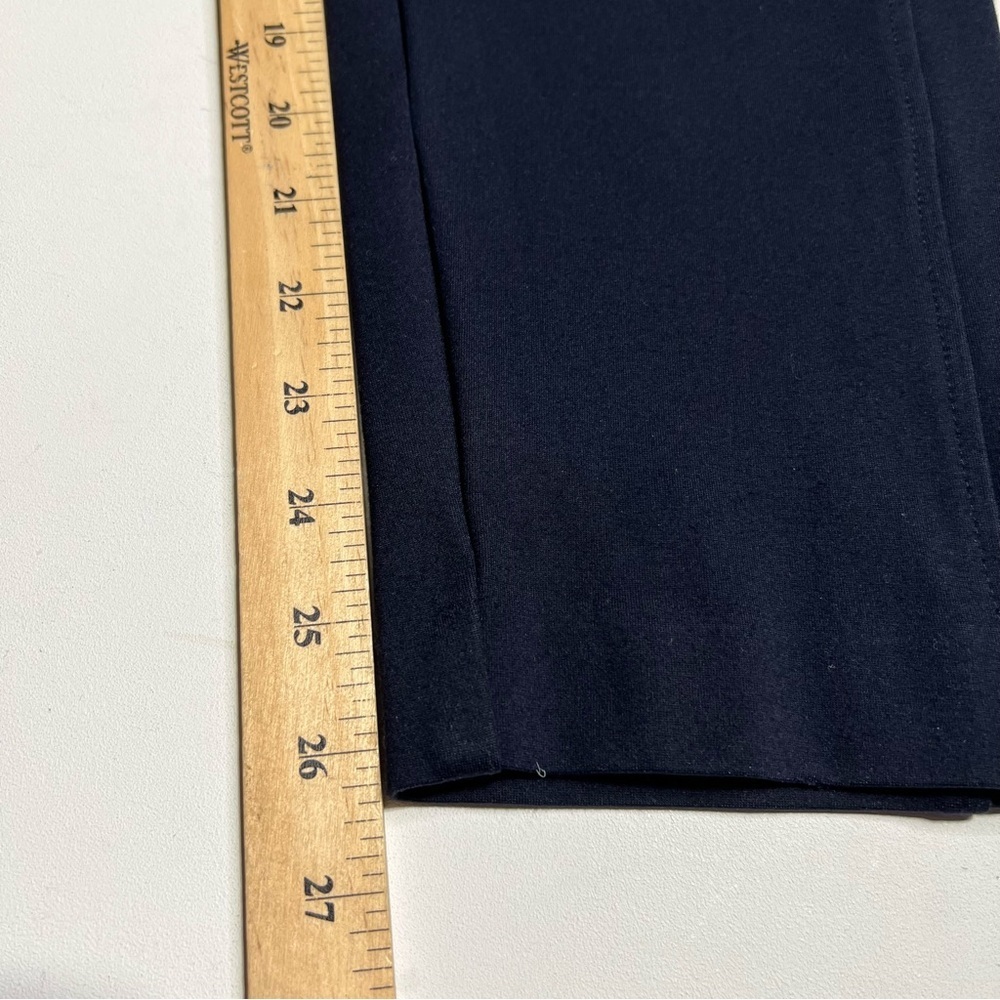 2 Pair Melanie Lyne Pull-on Ponte Kayla Pants Navy And Black - Picture 5 of 5